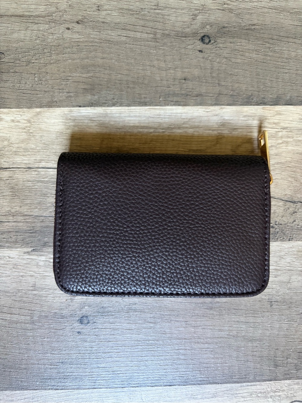 Chocolate Brown Zip Wallet NWOT
